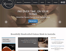 Tablet Screenshot of hancockguitars.com
